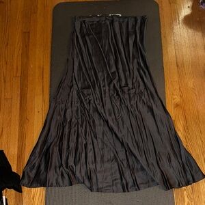 Wildflowers Black Maxi Skirt